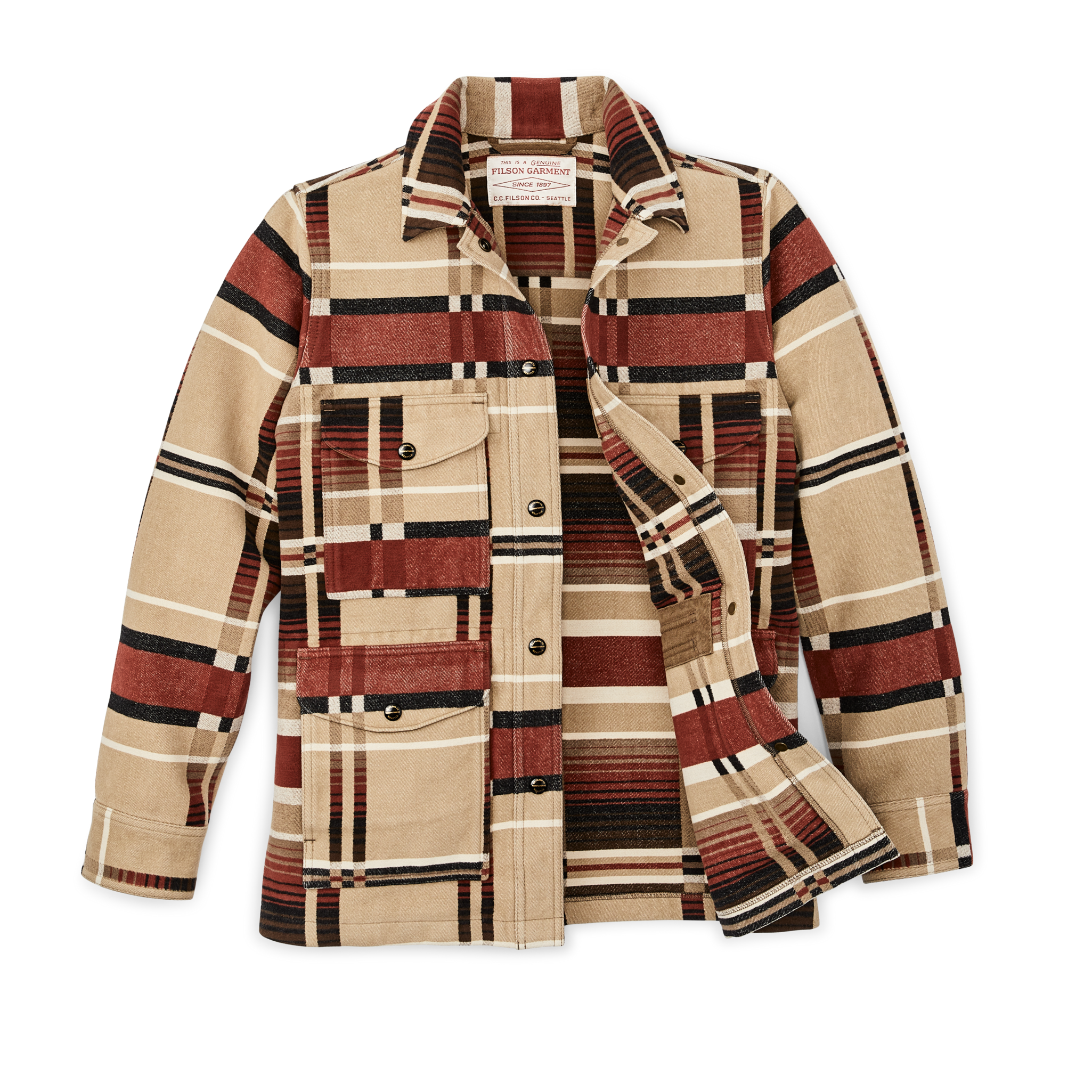 Women's Beartooth Work Coat - Bloodstone / Tan Ombre - Image 3