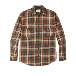 Lightweight Alaskan Guide Shirt - Silver Pine / Burnt Red Plaid