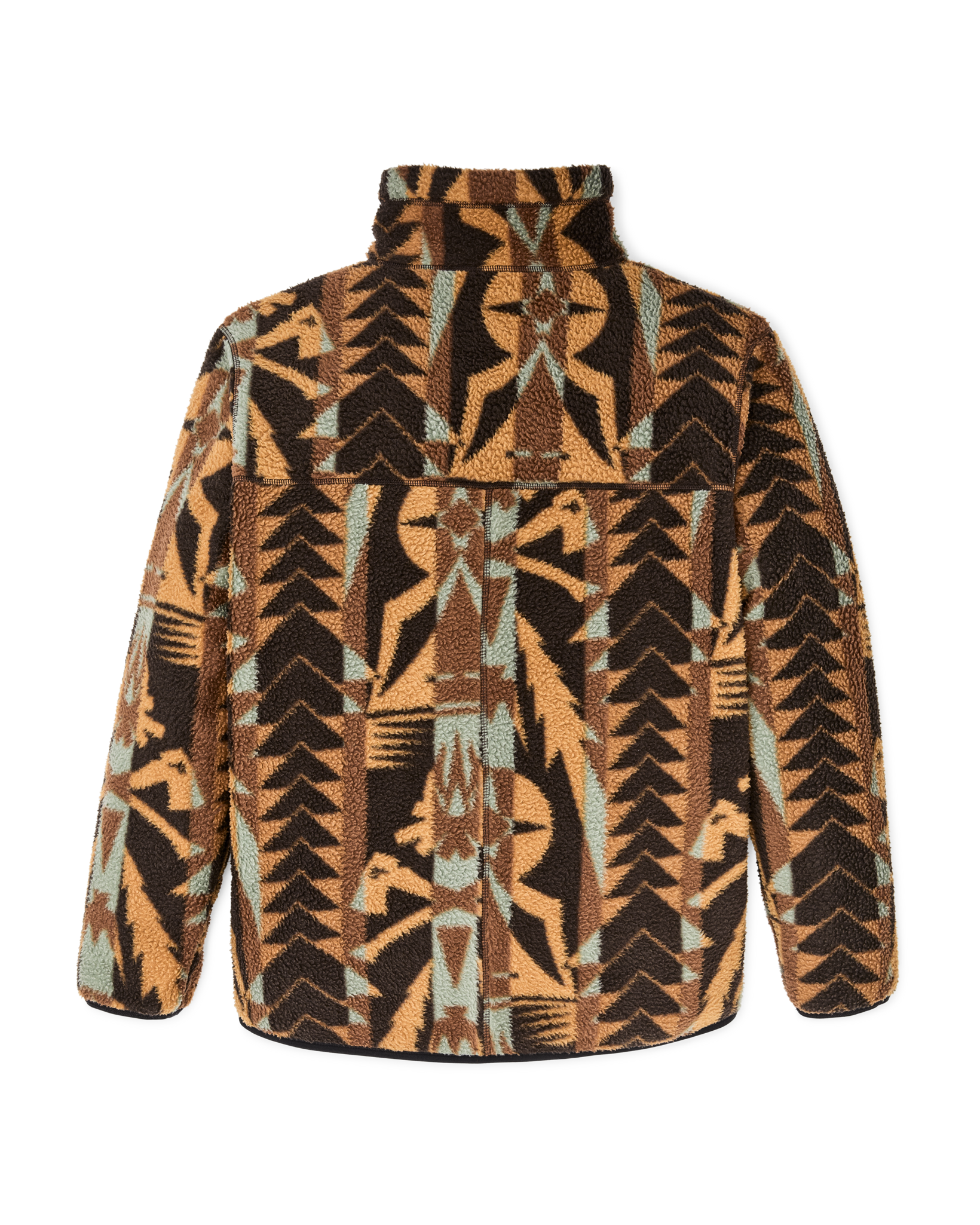 Reversible Pile Fleece Jacket - Brown / Night Camp - Image 4