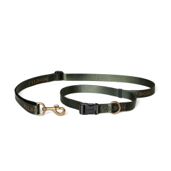 Adjustable Nylon Leash - Dark Timber
