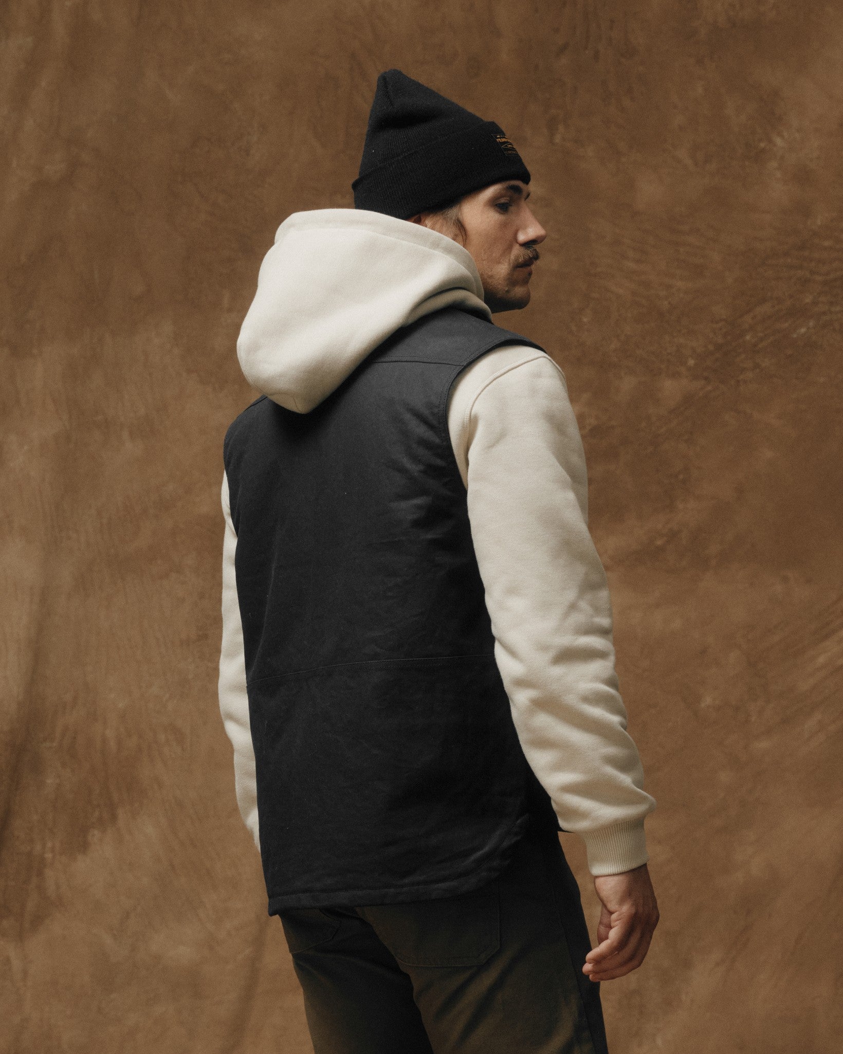 Tin Cloth Insulated Work Vest - Black - Image 2