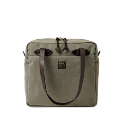 Rugged Twill Zipper Tote Bag - Otter Green