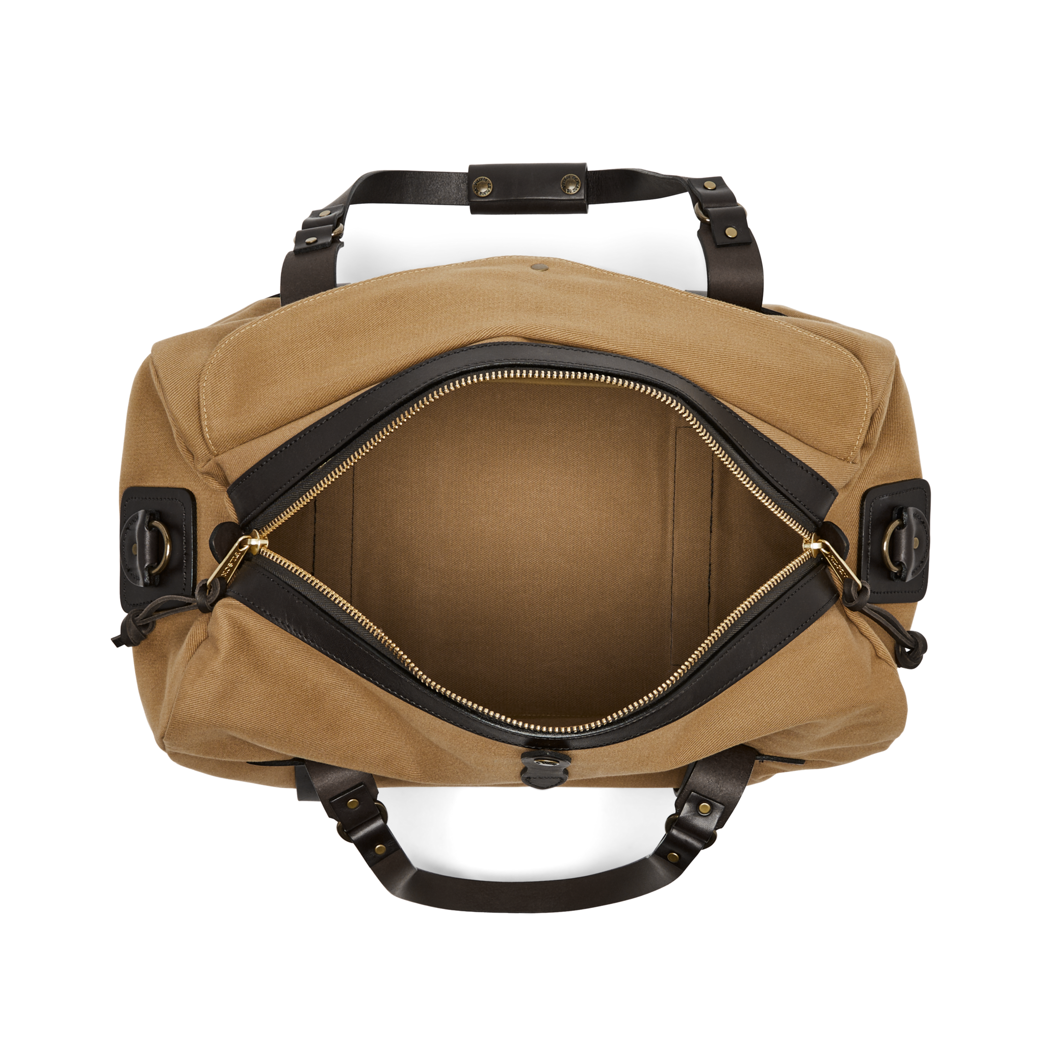 Medium Rugged Twill Duffle Bag - Tan - Image 6