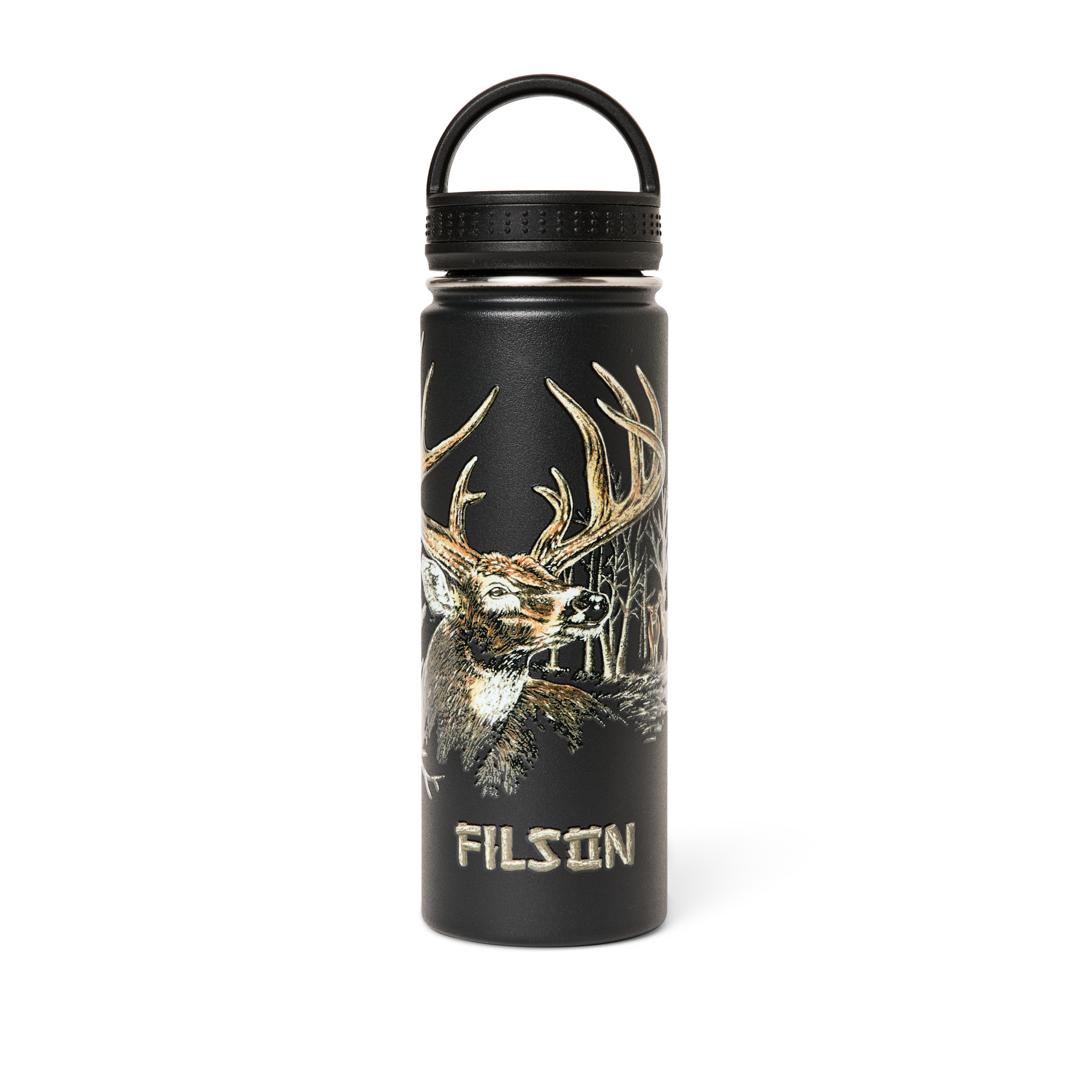 Insulated Water Bottle - Black / Logo
