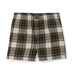 Smokey Bear Lounge Shorts - Forest Hunt Plaid