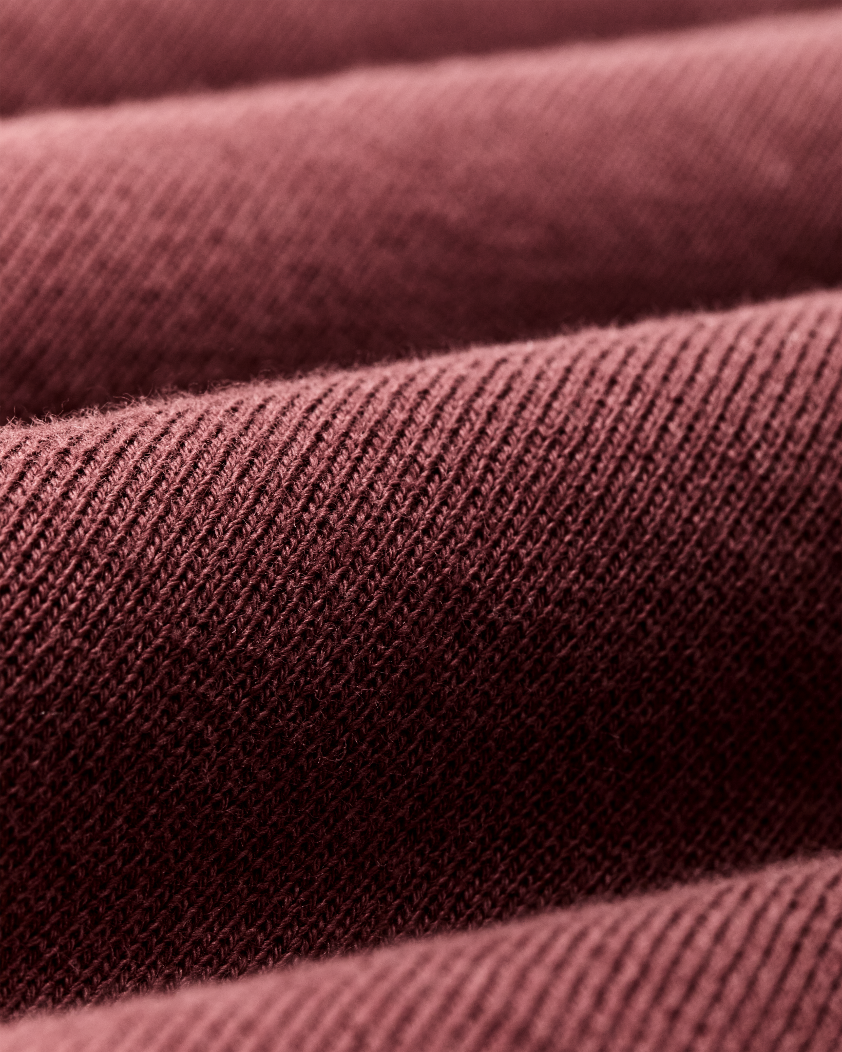 Quarter-zip Terry Sweatshirt - Wine - Image 3