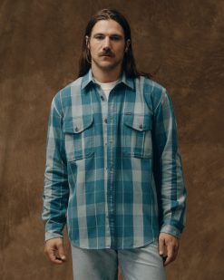 Vintage Wash Alaskan Guide Shirt - Jasper / Dark Teal Plaid