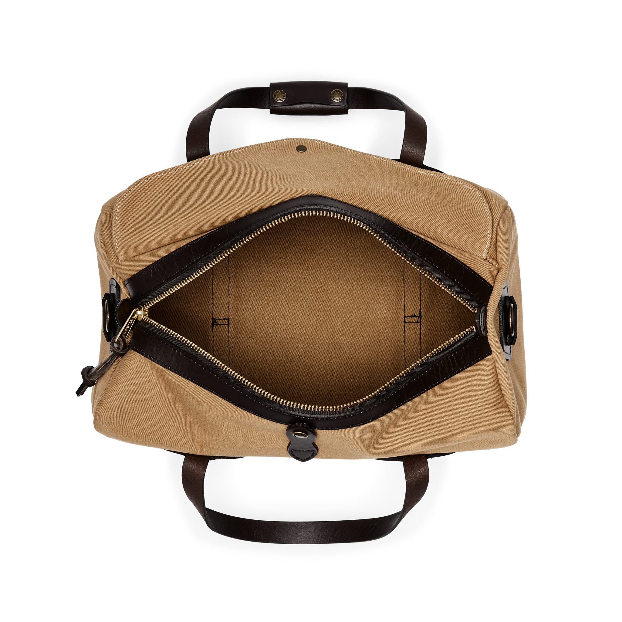 Small Rugged Twill Duffle Bag - Tan - Image 6