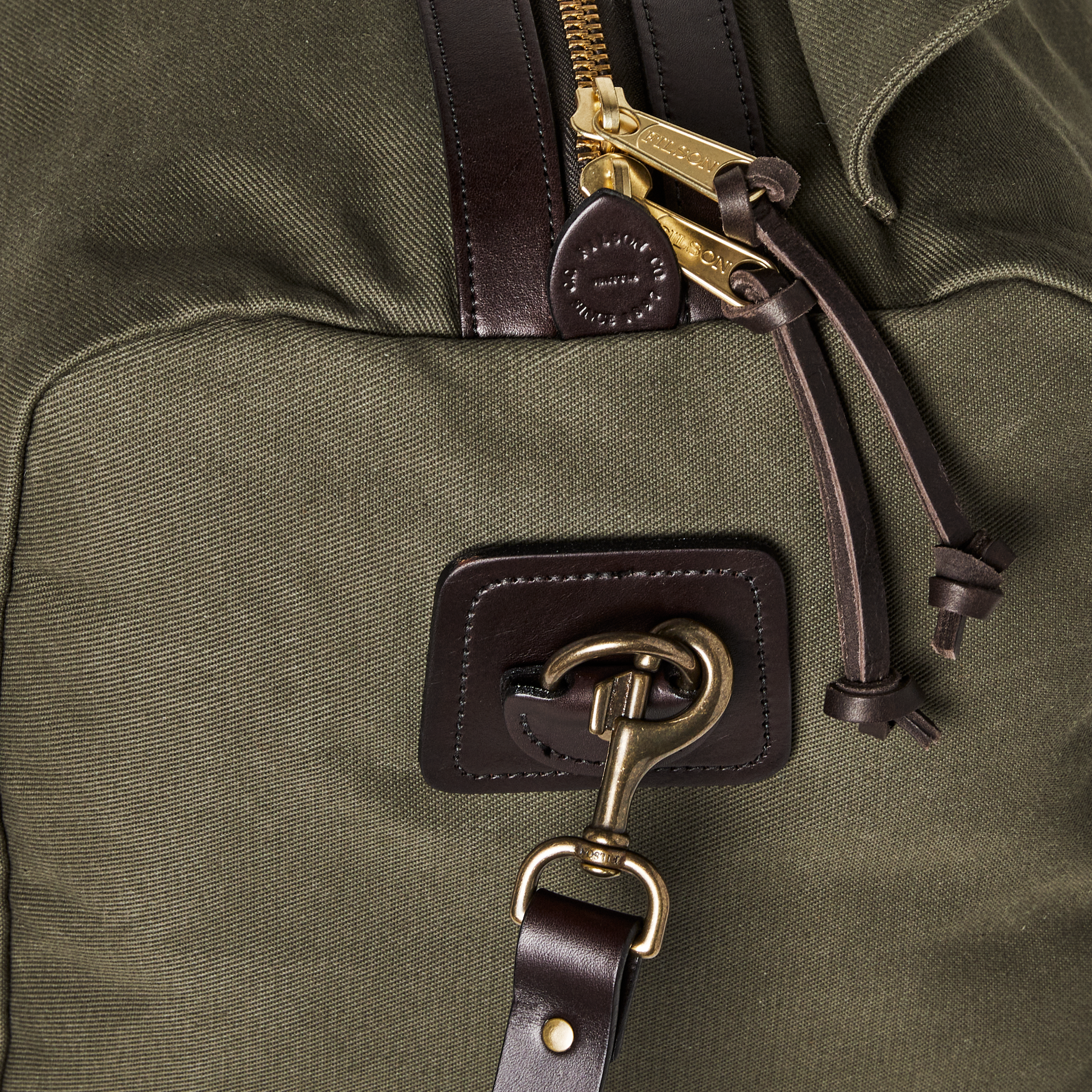 Medium Rugged Twill Duffle Bag - Otter Green - Image 14