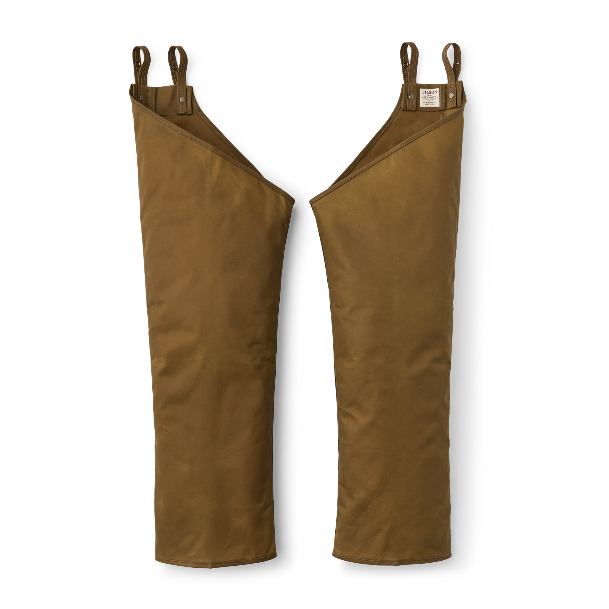 Single Tin Cloth Chaps - Dark Tan - Image 2