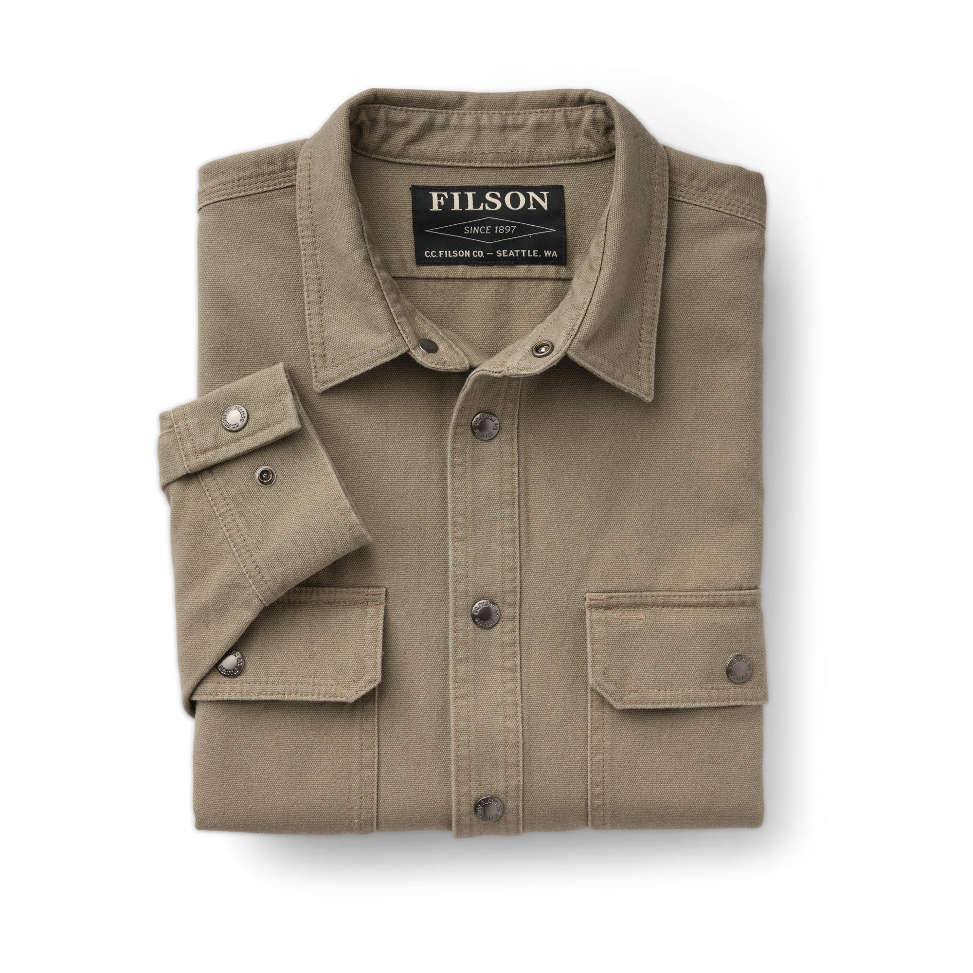 Canvas Work Shirt - Gravel Taupe - Image 3