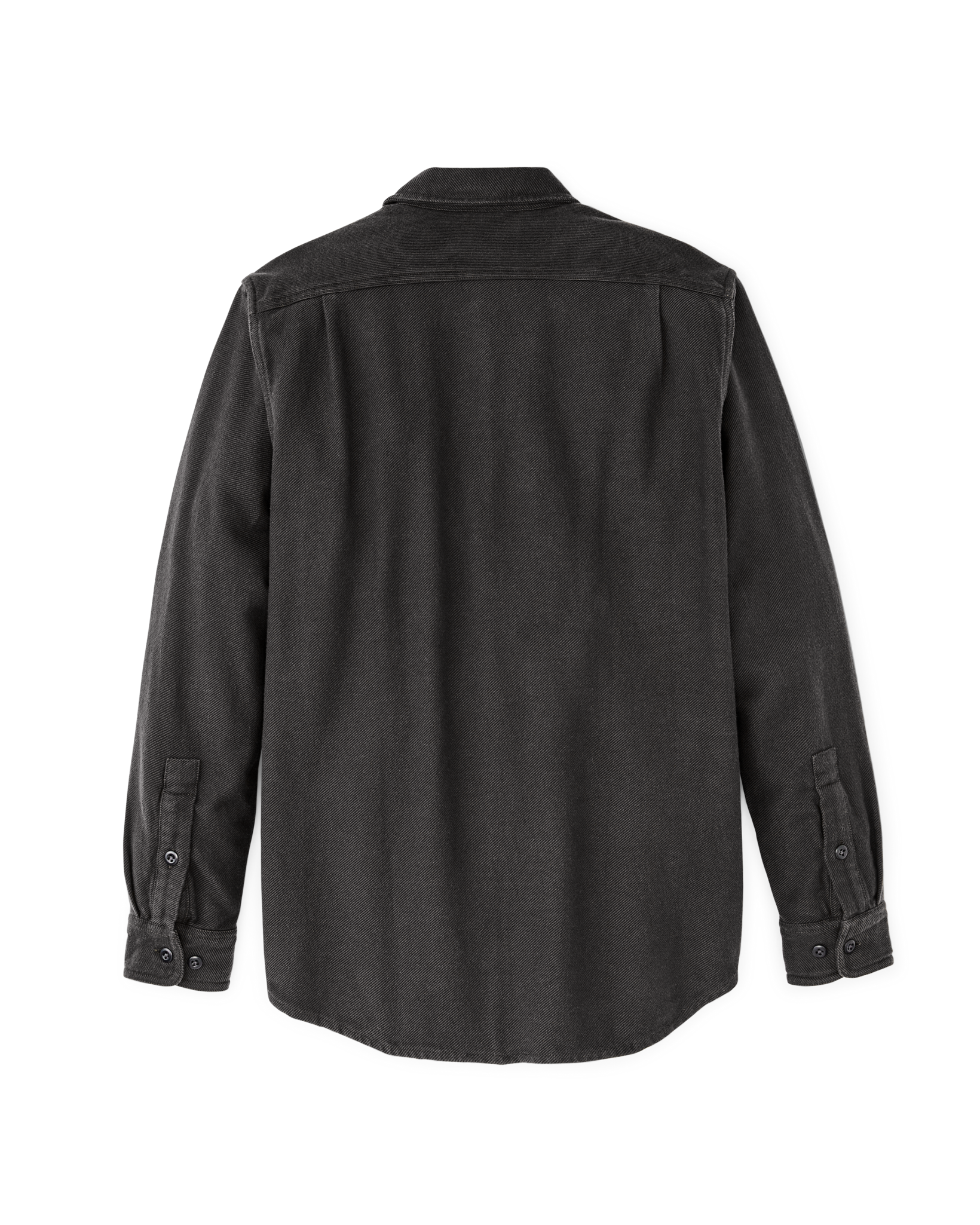 Vintage Flannel Work Shirt - Charcoal - Image 4