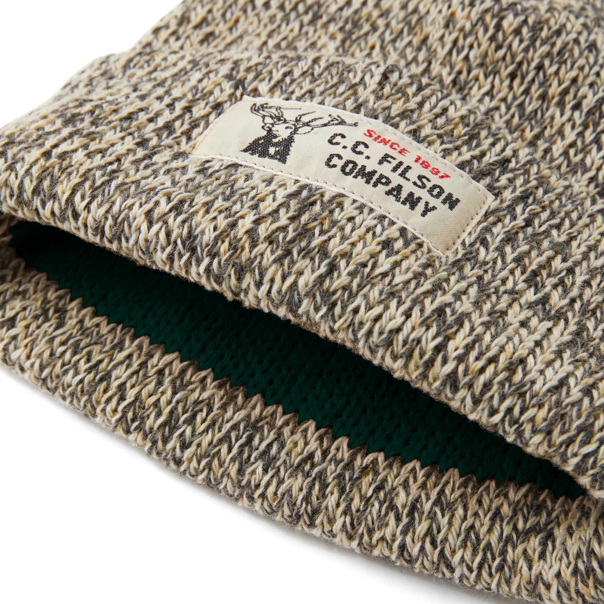 Lined Ragg Wool Beanie - Charcoal Heather - Image 5