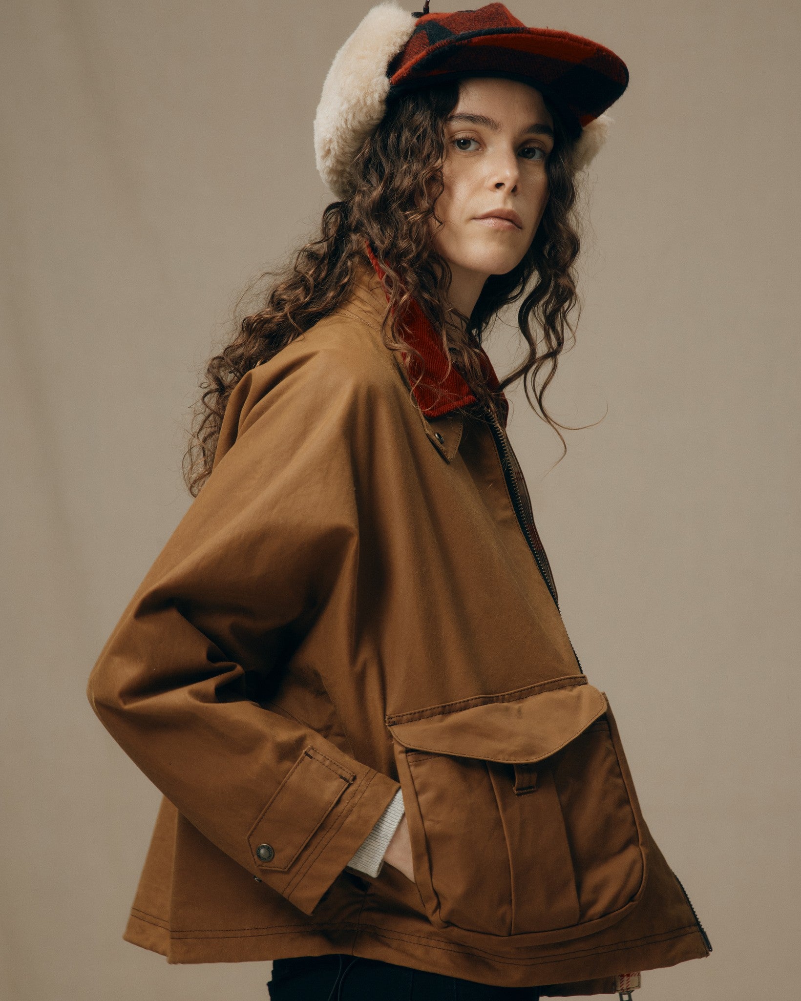 Women's Shelter Cloth Short Work Jacket - Rugged Tan - Image 3