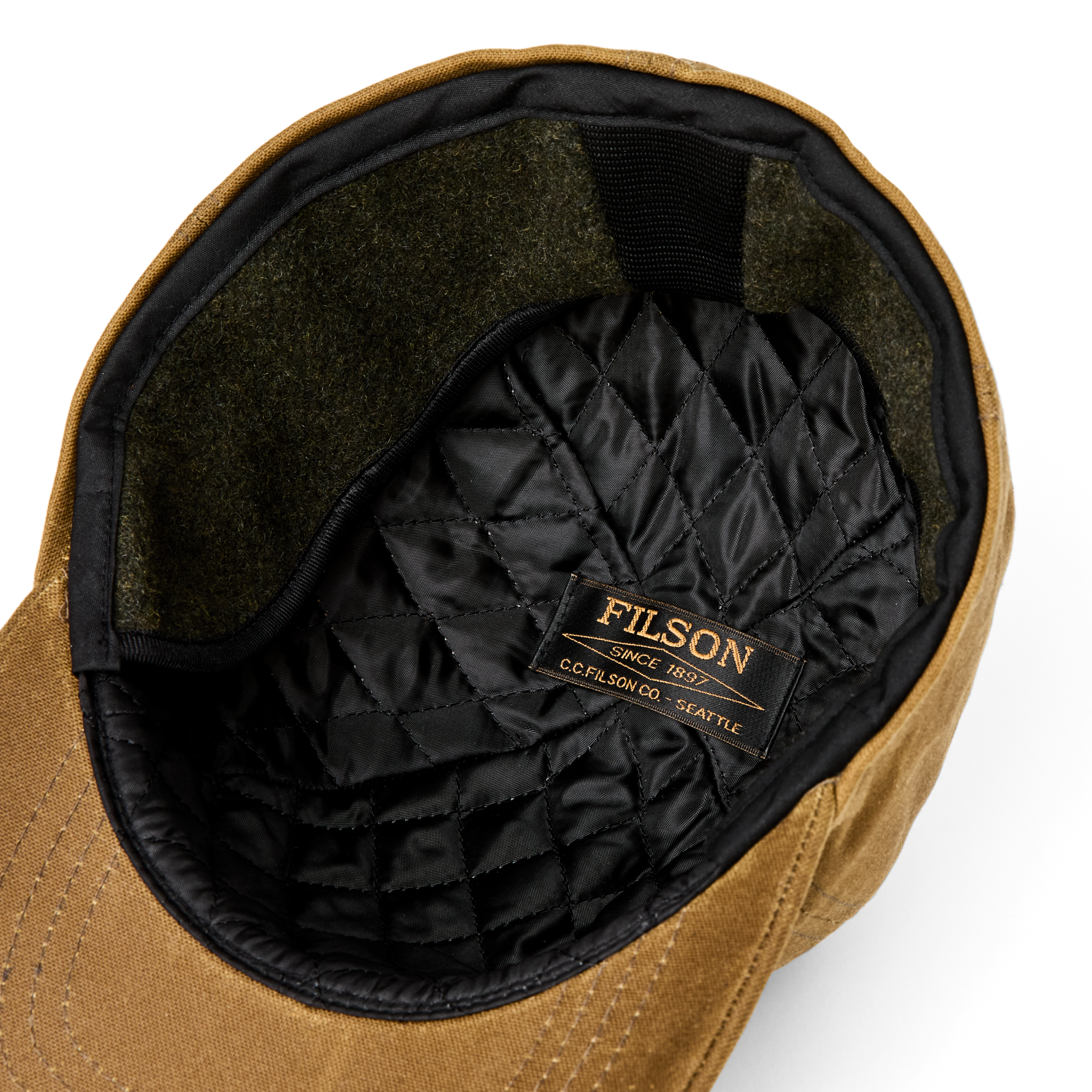 Insulated Tin Cloth Cap - Dark Tan - Image 8
