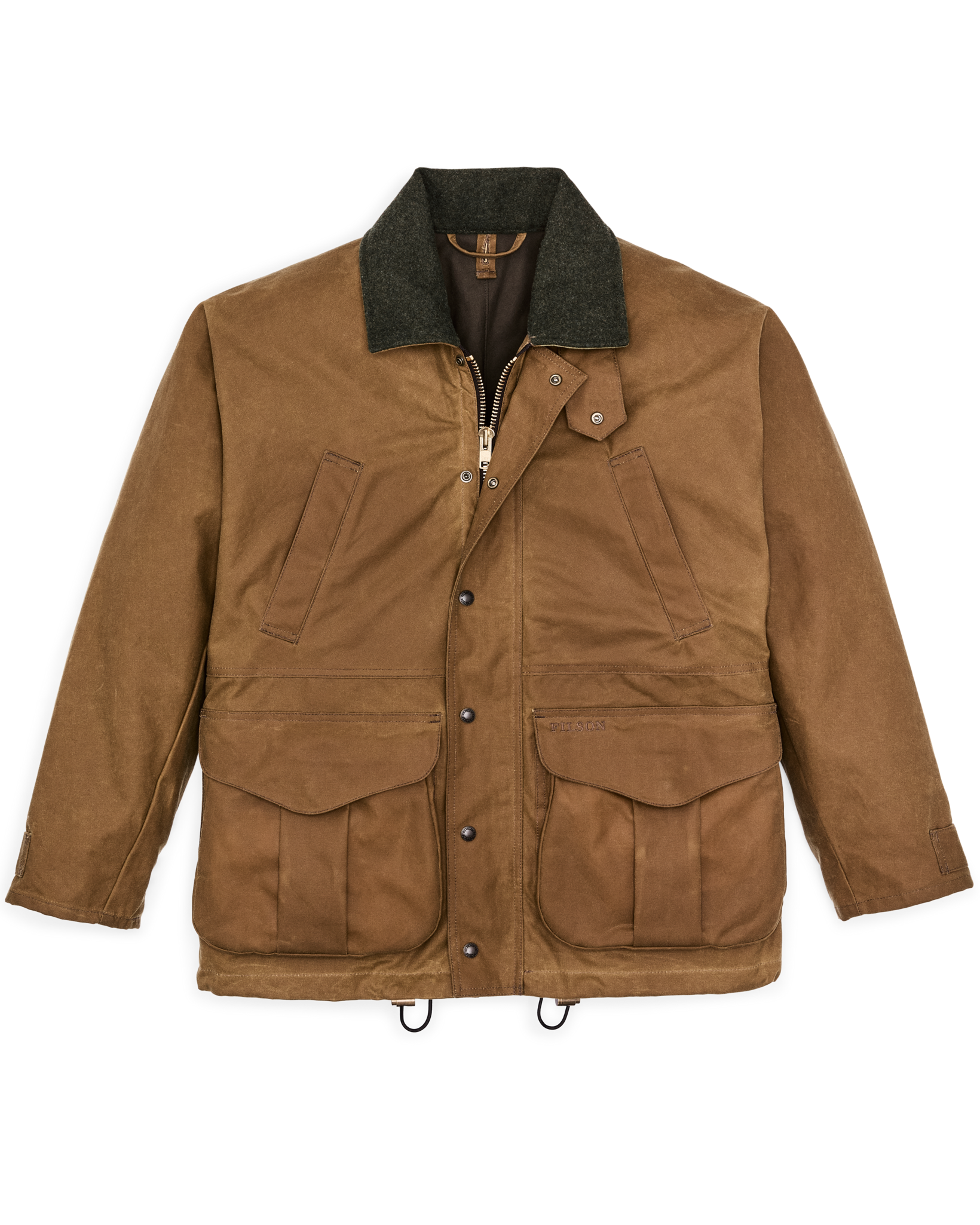 Lined Tin Cloth Field Jacket - Dark Tan - Image 5