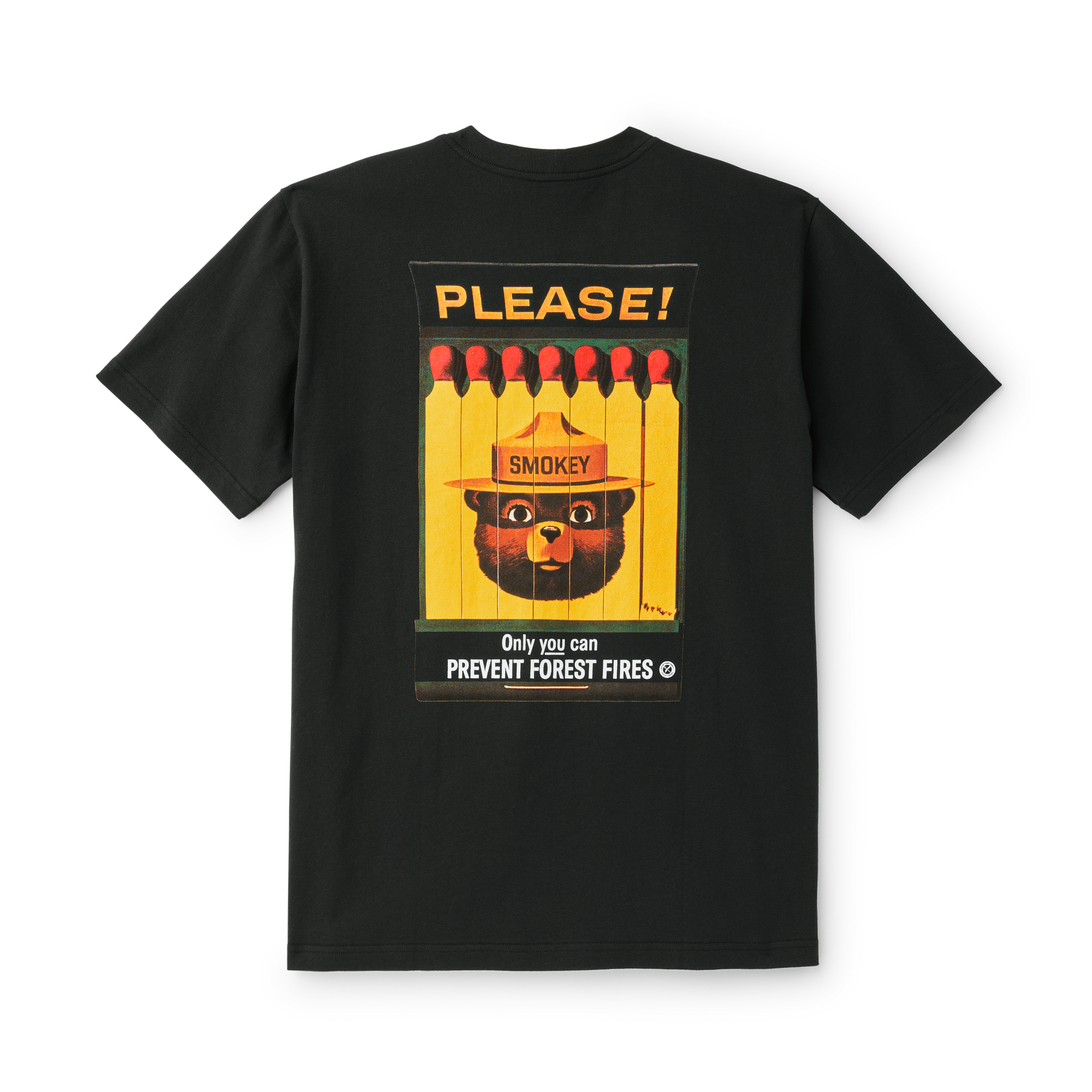 Smokey Bear T-shirt - Faded Black - Image 2