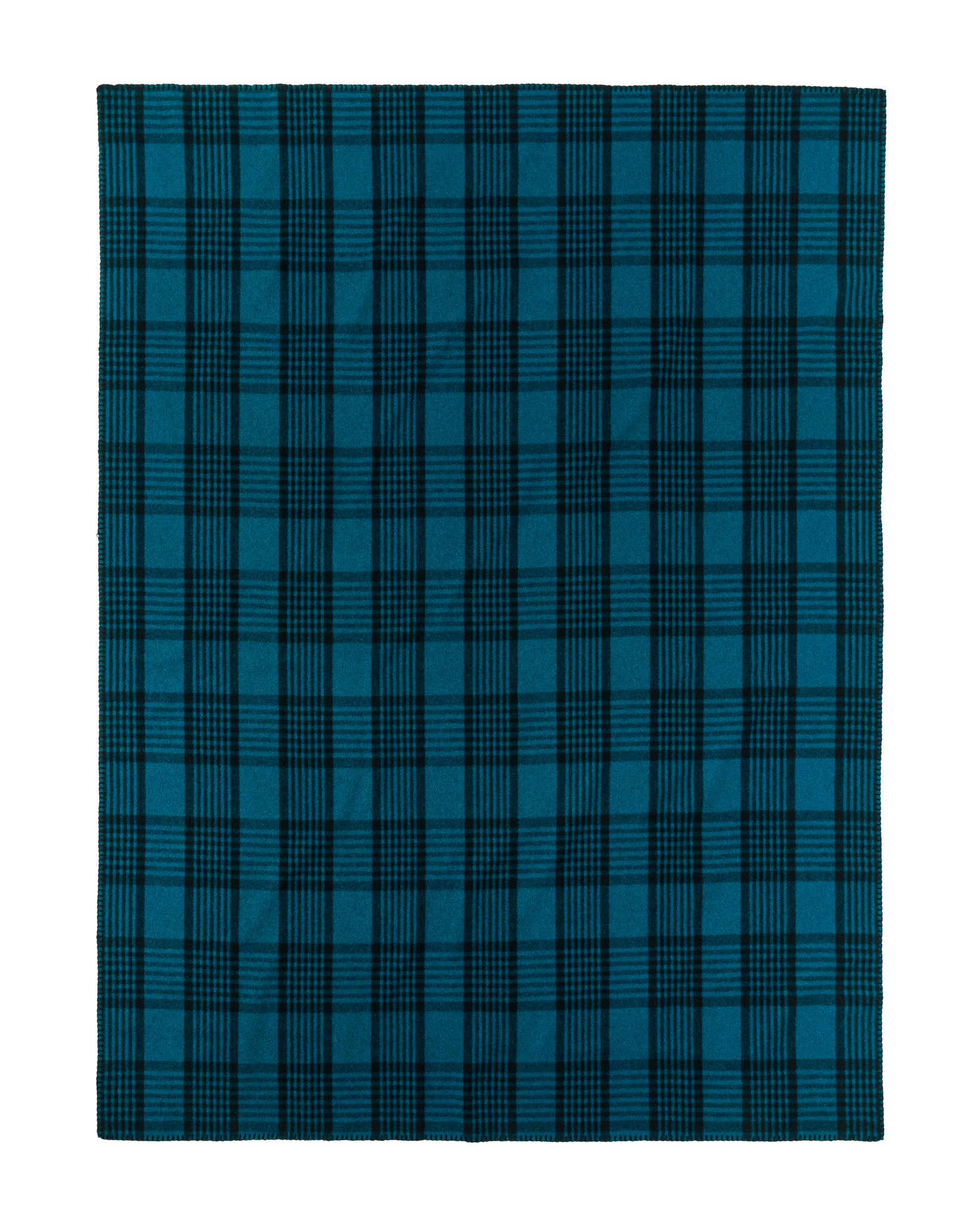 Mackinaw Wool Blanket - Blue / Black Plaid - Image 3
