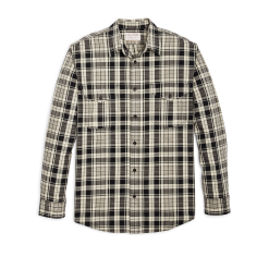 Lightweight Alaskan Guide Shirt - Cream / Black / Gray Plaid