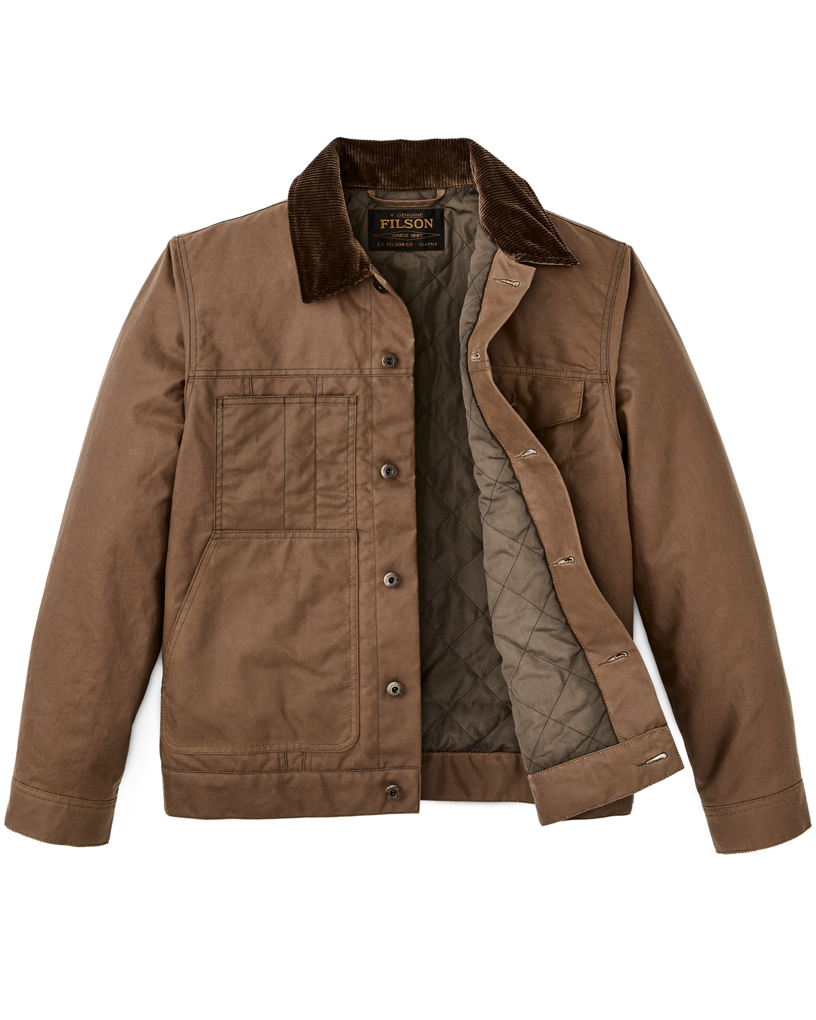 Insulated Short Cruiser Jacket - Dark Brown - Image 3