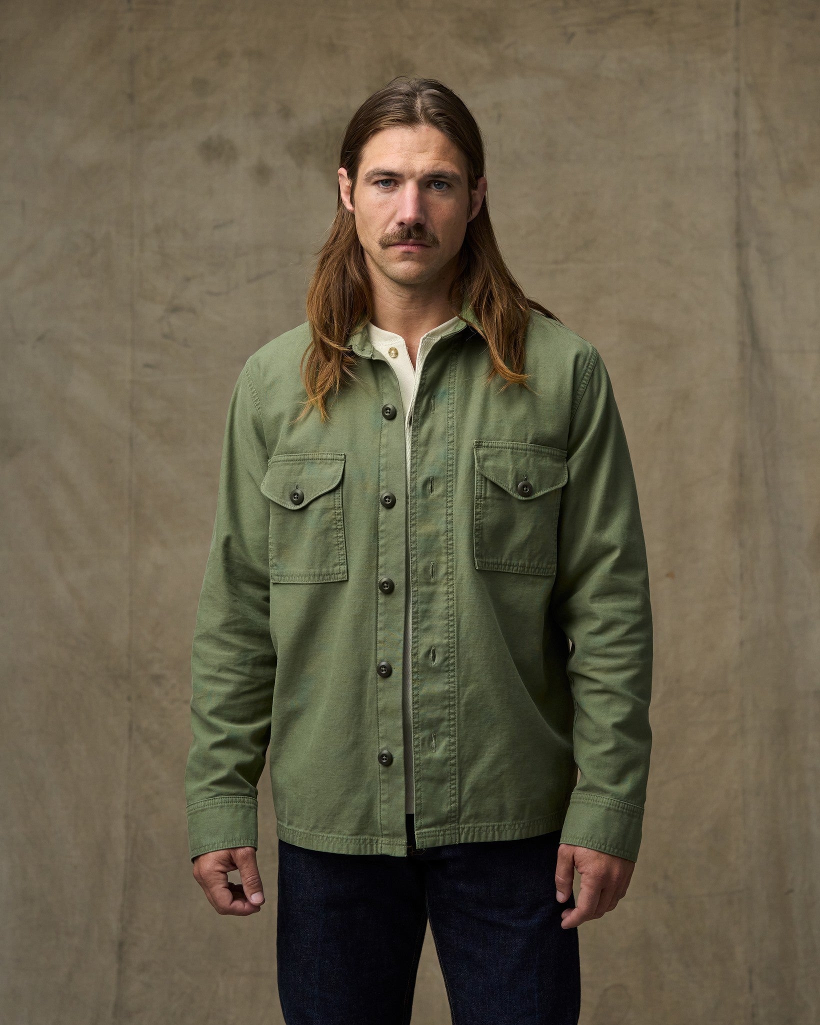 Field Jac-shirt - Washed Fatigue Green - Image 6