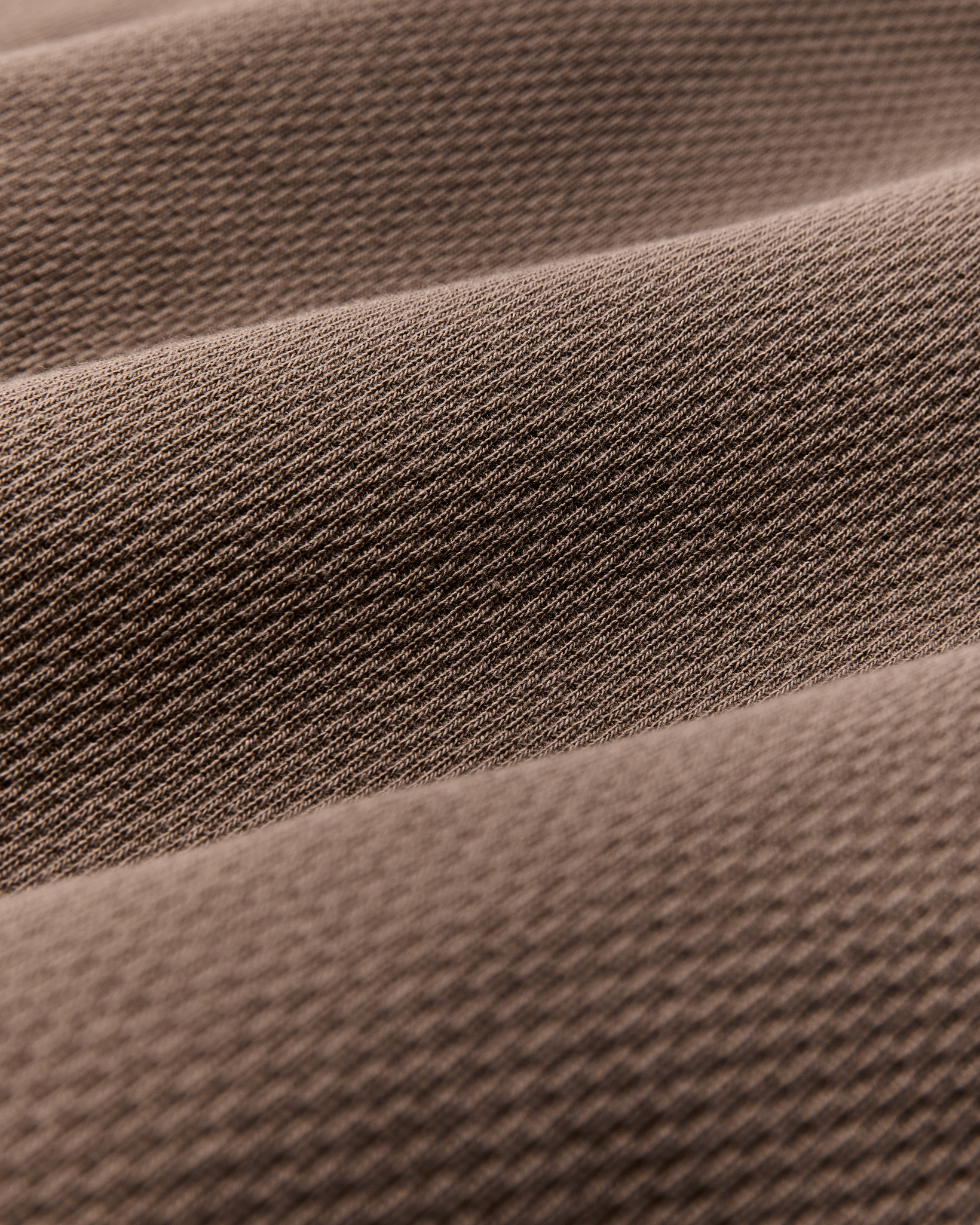 Waffle Knit Henley - Brown - Image 4