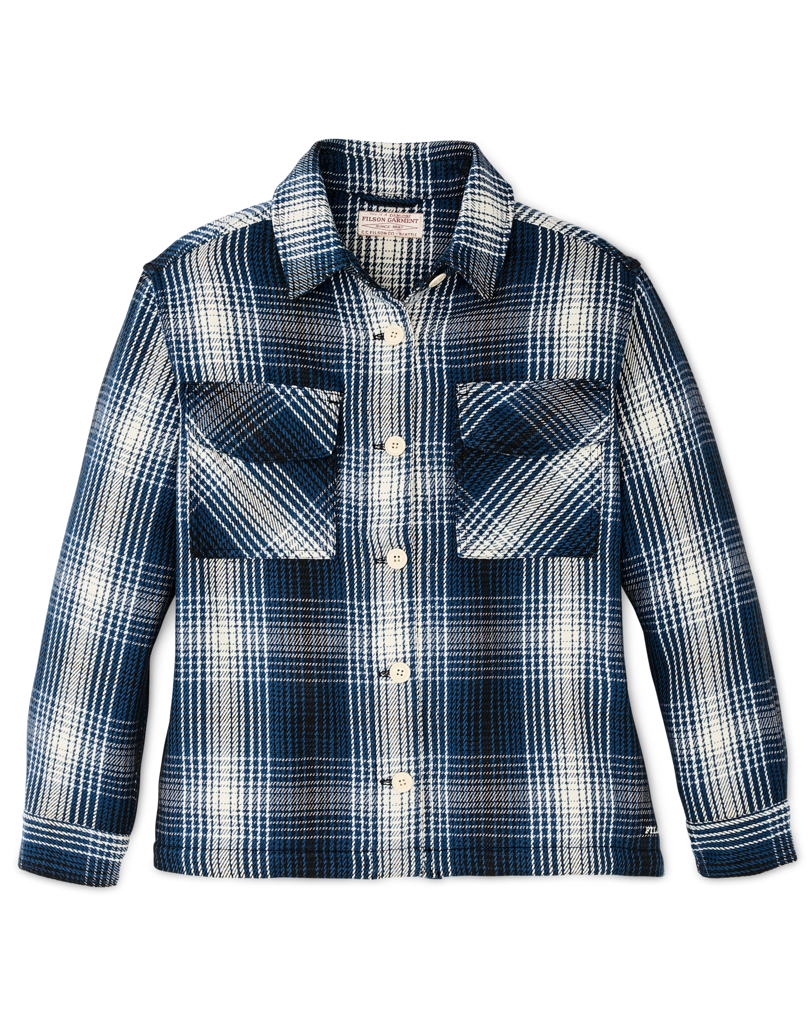 Women's Deer Island Jac-shirt - Cobalt / Natural Shadow Plaid - Image 2
