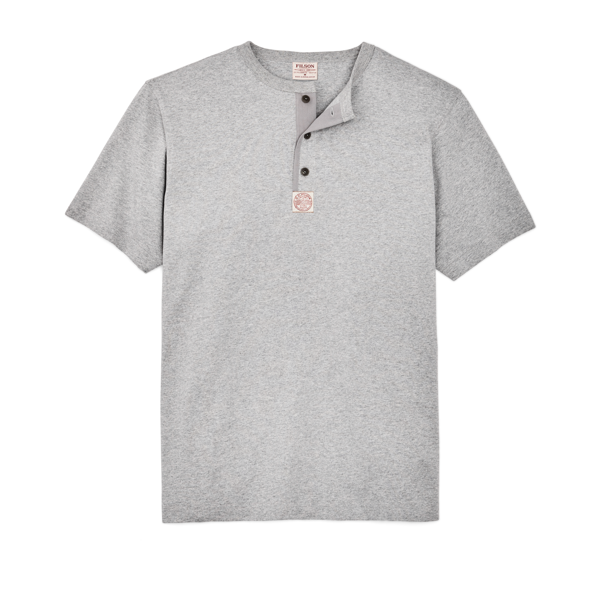 Frontier Henley T-shirt - Heather Gray