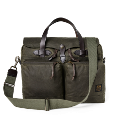 24 Hour Tin Cloth Briefcase - Otter Green