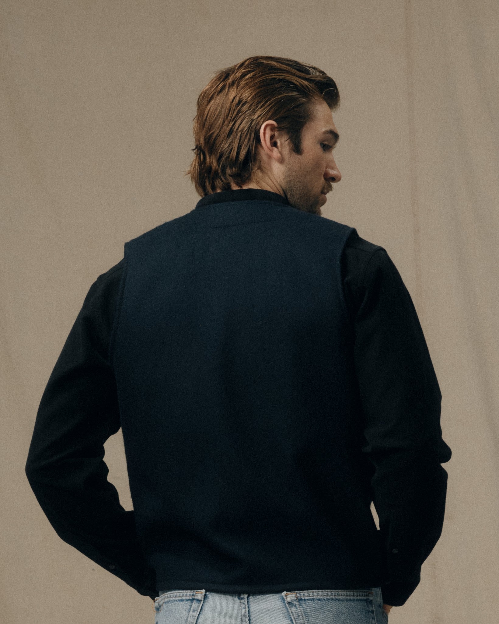 Mackinaw Wool Vest - Dark Navy - Image 2