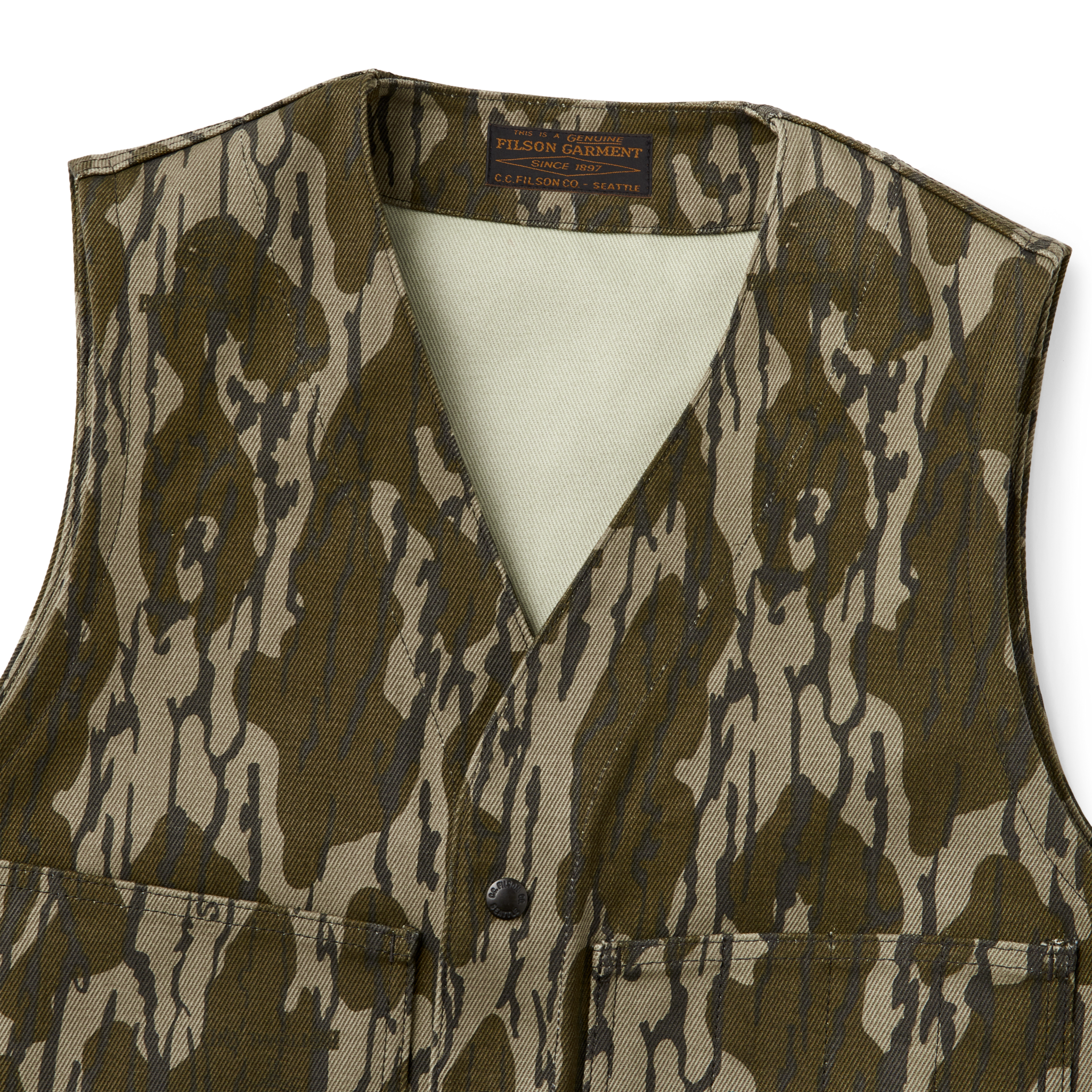 Rugged Twill Cruiser Vest - Mossy Oak Bottomland - Image 4