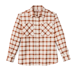 Women's Light Weight Alaskan Guide Shirt - Light Tan / Brown Plaid