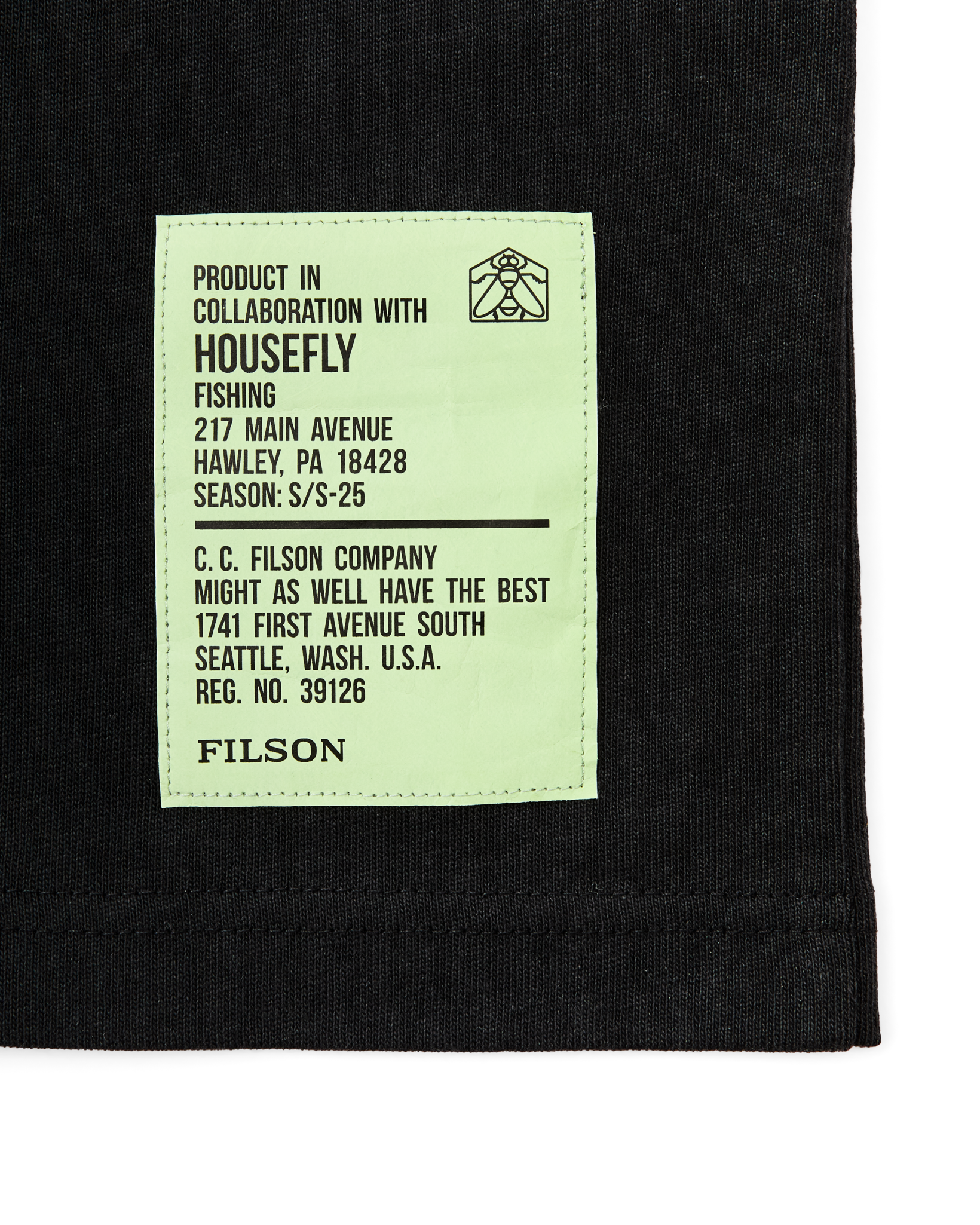 Filson X Housefly Frontier Graphic T-shirt - Black / Worldwide - Image 2