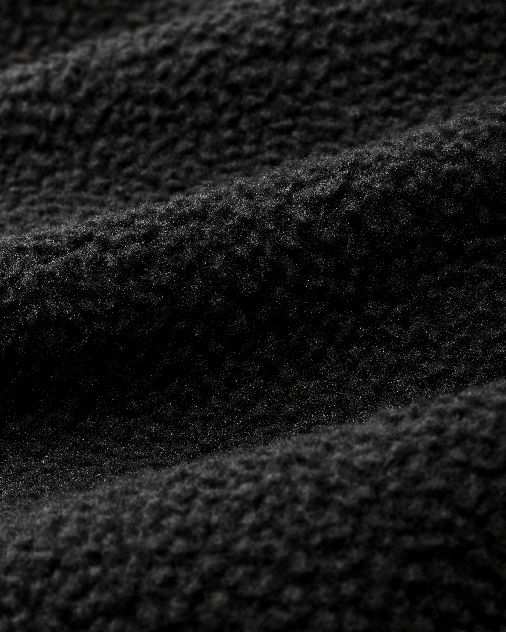 Pile Fleece Pullover - Black - Image 4