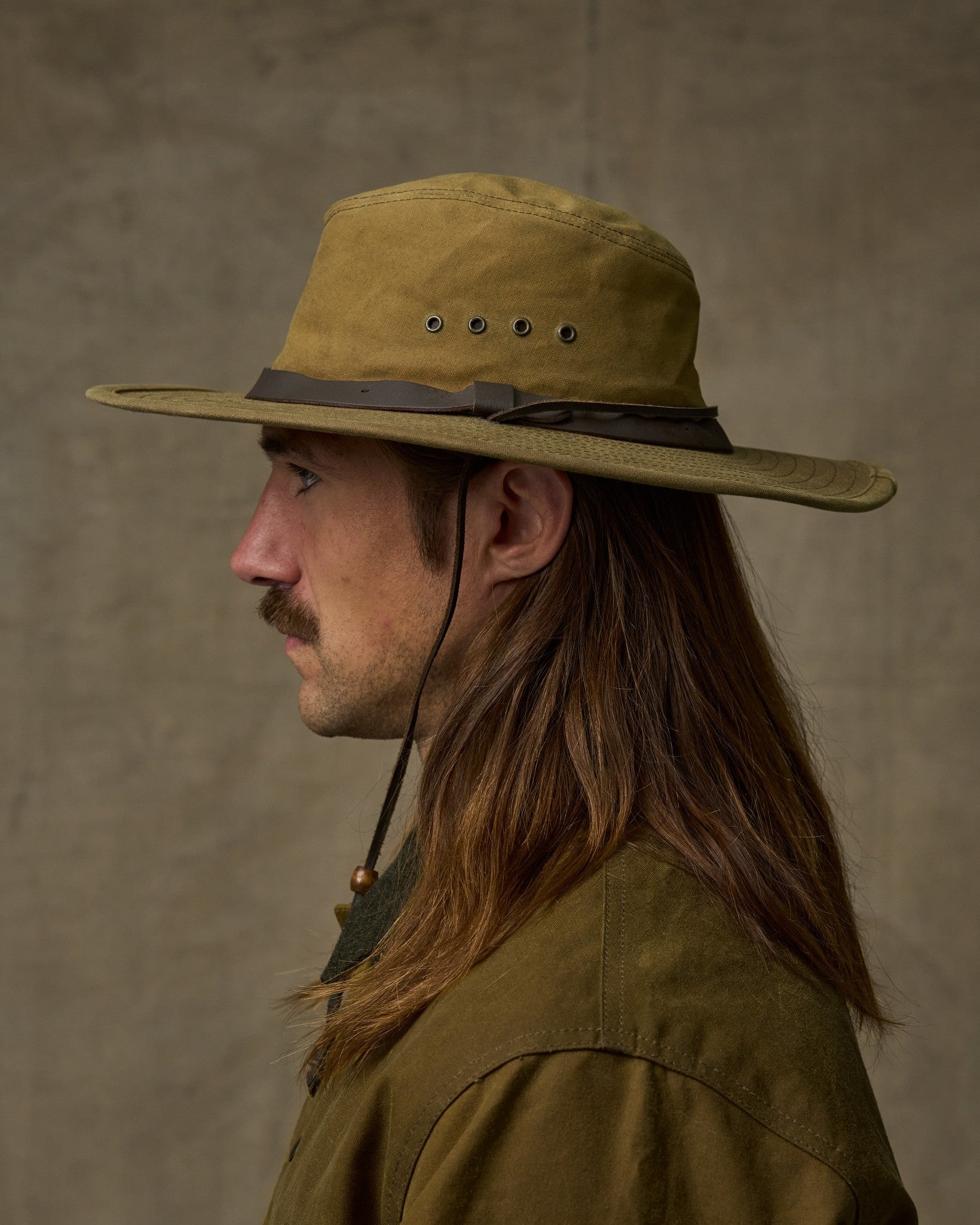 Tin Cloth Bush Hat - Dark Tan - Image 4