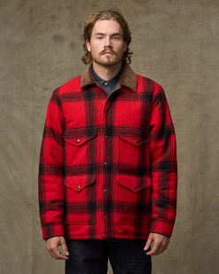 Spokane Insulated Cruiser Jacket - Red / Black Windowpane