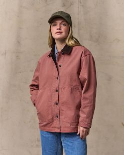 Women's Canvas Barn Coat - Mahogany