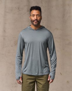 Wool-Blend UPF Hoodie - Sage Gray