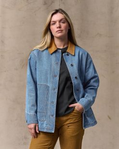 Women's 11-oz. Denim Barn Coat - Light Indigo