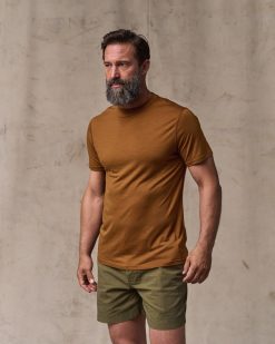 Wool-Blend UPF T-Shirt - Whiskey