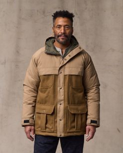 Filson X Crescent Down Works Parka - Dark Tan / Tan