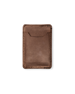 Filson Leather Card Case - Natural Brown